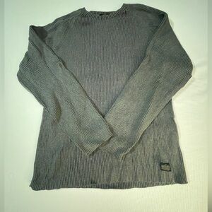 Men's Nautica Charcoal Ribbed Knit Sweater - Size XXL